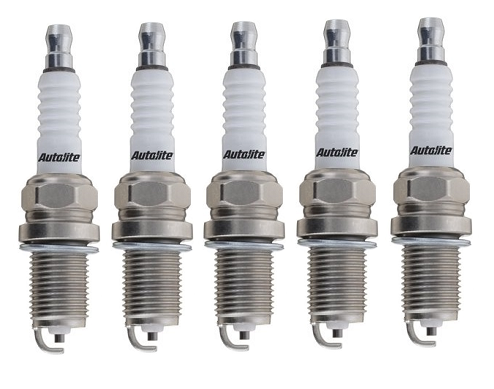 SET OF 5 AUTOLITE SPARK PLUGS TO SUIT FORD B5254T B5254T3 DURATEC TURBO 2.5L I5