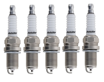 SET OF 5 AUTOLITE SPARK PLUGS TO SUIT FORD B5254T B5254T3 DURATEC TURBO 2.5L I5