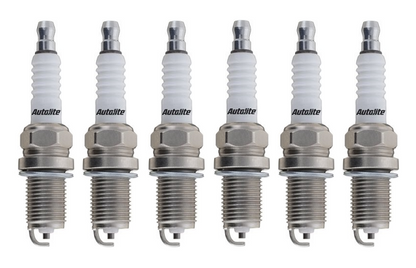SET OF 6 AUTOLITE SPARK PLUGS TO SUIT DAEWOO MUSSO F0B M162.990 3.2L I6