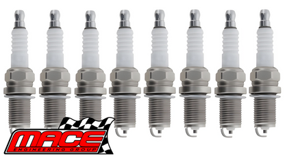 SET OF 8 MACE SPARK PLUGS TO SUIT FORD LTD AU WINDSOR OHV MPFI 5.0L V8