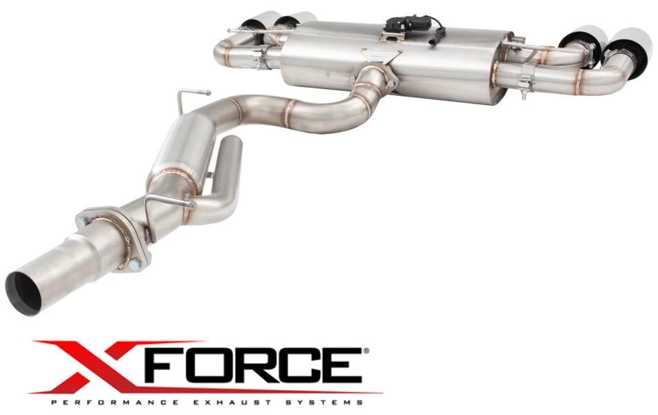 XFORCE 3"" VAREX VALVED CATBACK EXHAUST SYSTEM TO SUIT VOLKSWAGEN GOLF MK.8 DSFE TURBO 2.0L I4