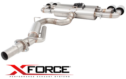 XFORCE 3"" VAREX VALVED CATBACK EXHAUST SYSTEM TO SUIT VOLKSWAGEN GOLF MK.8 DSFE TURBO 2.0L I4