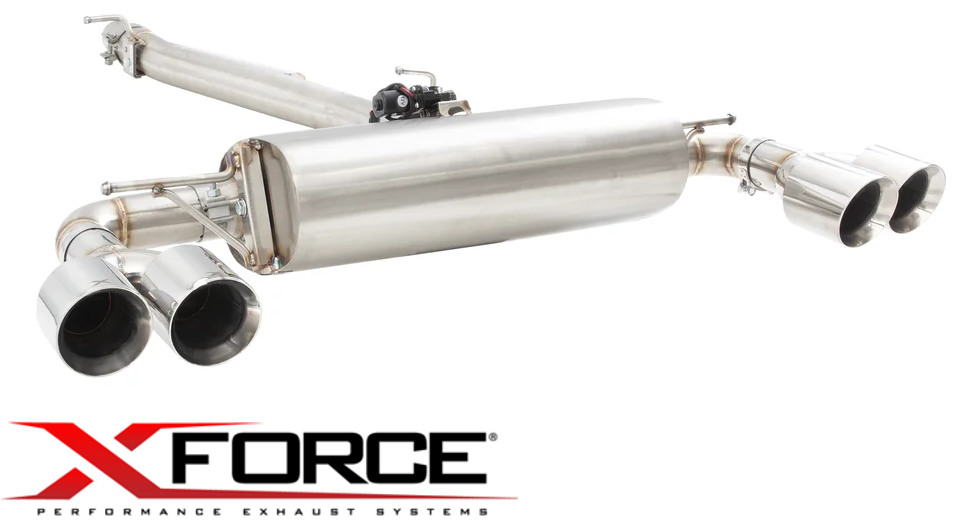 XFORCE 3"" VAREX VALVED CATBACK EXHAUST SYSTEM TO SUIT VOLKSWAGEN GOLF MK.8 DSFE TURBO 2.0L I4 WITH SMARTBOX