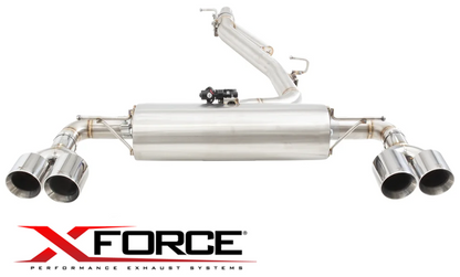 XFORCE 3"" CATBACK EXHAUST SYSTEM TO SUIT VOLKSWAGEN GOLF MK.8 DSFE TURBO 2.0 I4