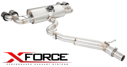 XFORCE 3"" CATBACK EXHAUST SYSTEM TO SUIT VOLKSWAGEN GOLF MK.8 DSFE TURBO 2.0 I4