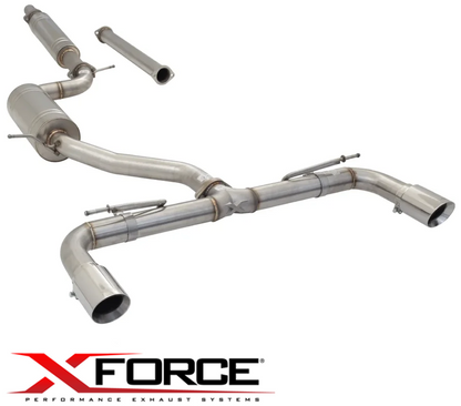 XFORCE 3"" CATBACK EXHAUST SYSTEM TO SUIT VOLKSWAGEN GOLF CXSA CZCA CZDA DJKA TURBO 1.4 I4 HATCHBACK ONLY