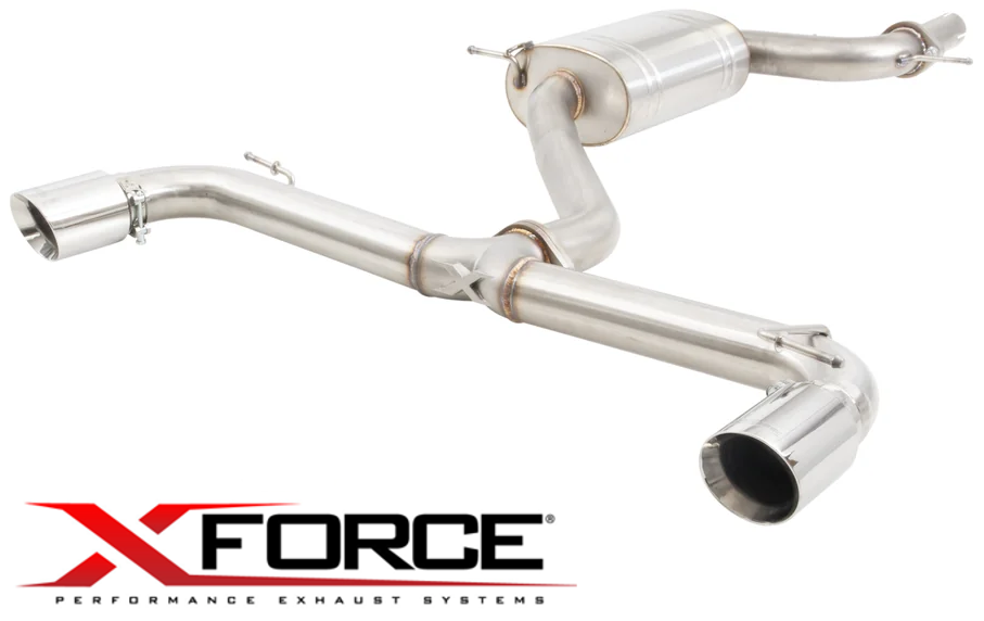 XFORCE 3"" CATBACK EXHAUST SYSTEM TO SUIT VOLKSWAGEN GOLF MK.6 CCZB CDLG TURBO 2.0L I4