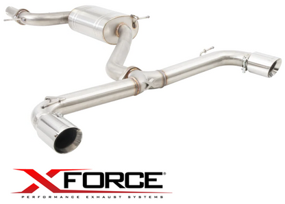 XFORCE 3"" CATBACK EXHAUST SYSTEM TO SUIT VOLKSWAGEN GOLF MK.6 CCZB CDLG TURBO 2.0L I4