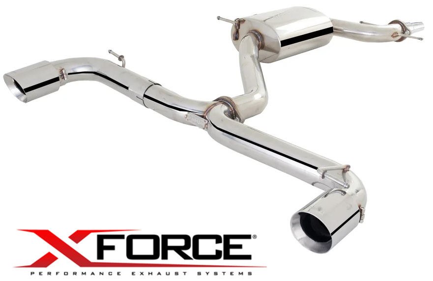 XFORCE 3"" VAREX VALVED CATBACK EXHAUST SYSTEM TO SUIT VOLKSWAGEN SCIROCCO 1S CDLC TURBO 2.0L I4
