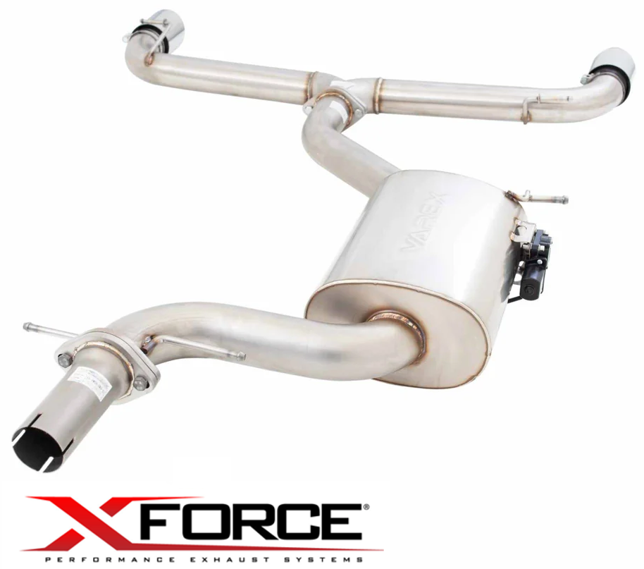 XFORCE 3"" VAREX VALVED CATBACK EXHAUST SYSTEM TO SUIT VOLKSWAGEN SCIROCCO 1S CDLC TURBO 2.0L I4