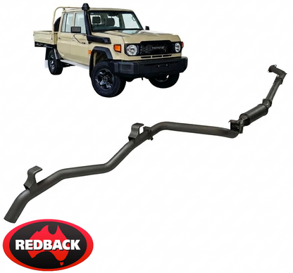REDBACK EXTREME DUTY EXHAUST SYSTEM TO SUIT TOYOTA LANDCRUISER GDJL79R 1GD-FTV TURBO DIESEL 2.8L I4