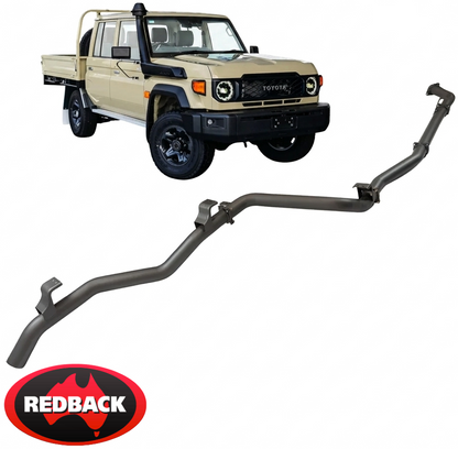 REDBACK EXTREME DUTY EXHAUST SYSTEM TO SUIT TOYOTA LANDCRUISER GDJL79R 1GD-FTV TURBO DIESEL 2.8L I4