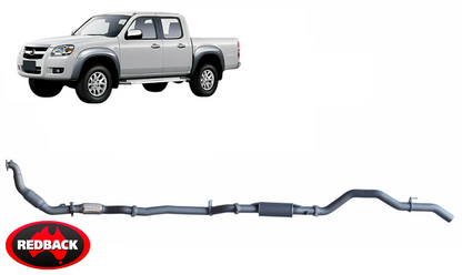 REDBACK EXTREME DUTY EXHAUST SYSTEM TO SUIT MAZDA BT-50 CD UN WEAT TURBO DIESEL 3.0L I4