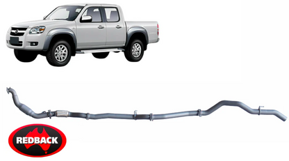 REDBACK EXTREME DUTY EXHAUST SYSTEM TO SUIT MAZDA BT-50 CD UN WEAT TURBO DIESEL 3.0L I4