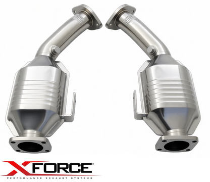 XFORCE 2.25" TWIN CATBACK EXHAUST SYSTEM TO SUIT HOLDEN COMMODORE VT VX VY L67 S/C 3.8 V6 SEDAN ONLY