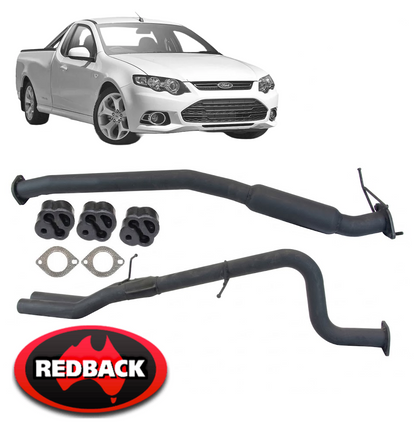 REDBACK 2.5" CATBACK SPORTS EXHAUST SYSTEM TO SUIT FORD FALCON FG BARRA 195 198 4.0L I6 UTE ONLY