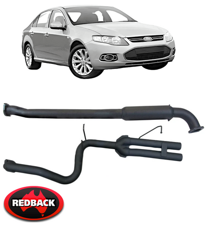 REDBACK 2.5" CATBACK PERFORMANCE EXHAUST SYSTEM TO SUIT FORD FALCON FG BARRA 195 4.0L I6 SEDAN ONLY