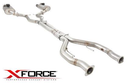 XFORCE 3" TWIN CAT EXHAUST SYSTEM W/ CENTRE MUFFLER DELETE TO SUIT HOLDEN CALAIS VF LS3 6.2 V8 SEDAN