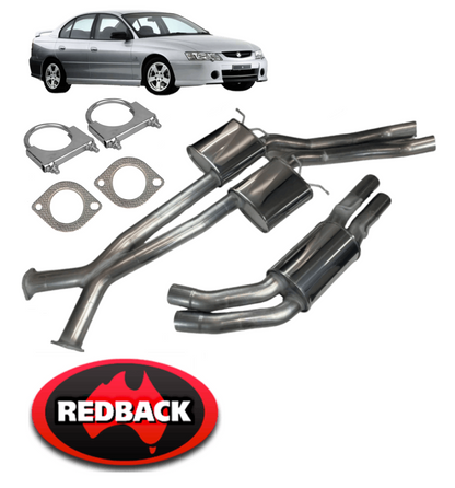 REDBACK DUAL 3" CATBACK EXHAUST SYSTEM TO SUIT HOLDEN COMMODORE VT VX VY VZ 304 LS1 L76 5.0L 5.7L 6.0L V8