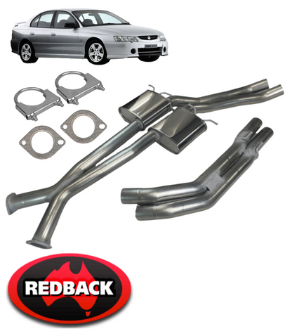 REDBACK DUAL 3" CATBACK EXHAUST SYSTEM TO SUIT HOLDEN CALAIS VT VX VY VZ 304 LS1 L76 5.0L 5.7L 6.0L V8