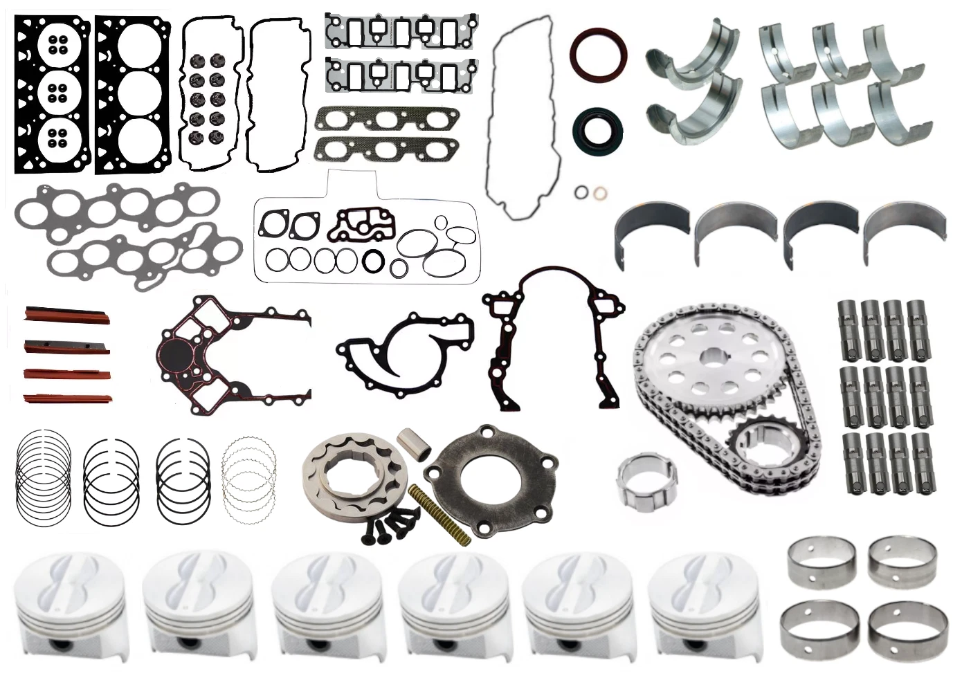 STAGE 4 ENGINE REBUILD KIT TO SUIT HOLDEN CALAIS VS VT ECOTEC L36 3.8L ...