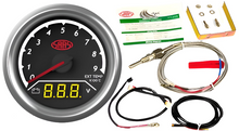 SAAS 2 IN 1 EXHAUST TEMPERATURE 0-900 DEGREE AND DIGITAL VOLT 8V-18V 52MM GAUGE