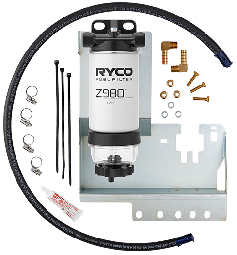 RYCO DIESEL PRE FILTER KIT TO SUIT TOYOTA 1GD-FTV 2GD-FTV TURBO DIESEL 2.4L 2.8L I4