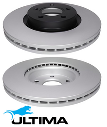 ULTIMA FRONT VENTED DISC BRAKE ROTORS TO SUIT KUGA TF JQMA JTMA M8MA M9MA 1.5L 1.6L I4 OD 300MM