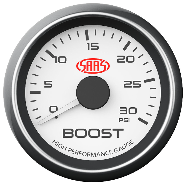 SAAS DIESEL TURBO BOOST 0-30PSI 52MM GAUGE