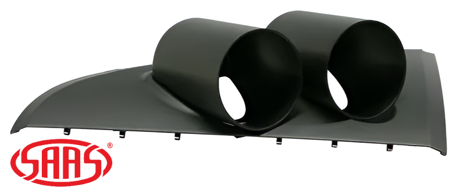 SAAS TWIN GAUGE POD TO SUIT FORD FALCON BA BF BARRA 182 190 240T 245T DOHC VCT TURBO 4.0L I6