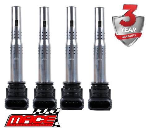 4 X MACE STANDARD REPLACEMENT IGNITION COIL FOR VOLKSWAGEN EOS 1F BWA CCZA CAWB CCZB TURBO 2.0L I4