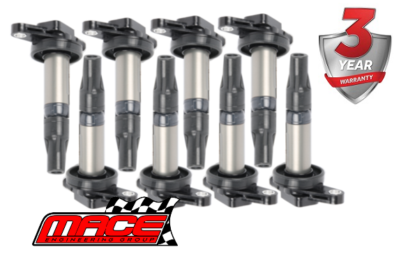 SET OF 8 MACE STANDARD REPLACEMENT IGNITION COILS TO SUIT LAND ROVER DISCOVERY 3 L319 448PN 4.4L V8
