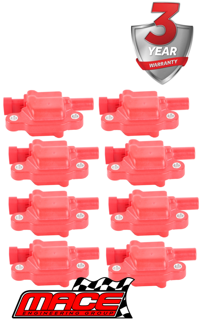SET OF 8 MACE HIGH VOLTAGE IGNITION COILS TO SUIT HOLDEN STATESMAN WL WM L76 L98 6.0L V8
