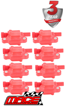 SET OF 8 MACE HIGH VOLTAGE IGNITION COILS TO SUIT HSV COUPE VZ LS2 6.0L V8