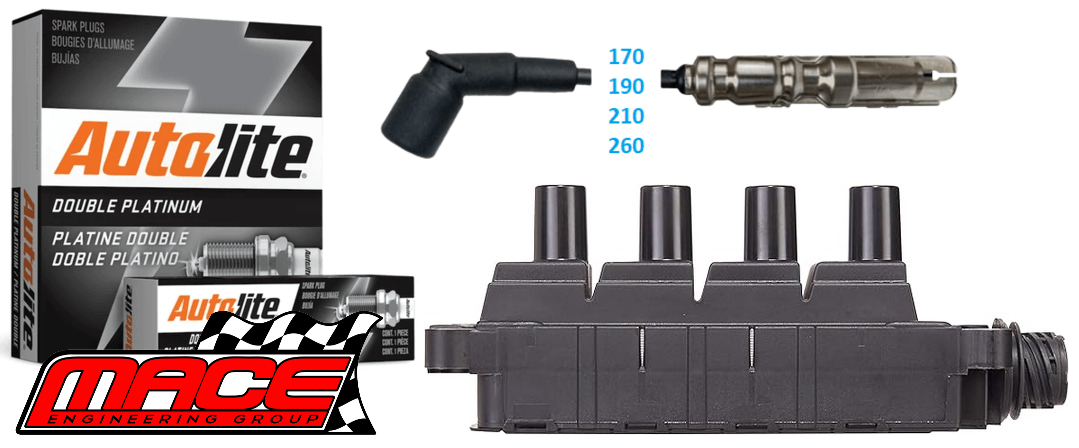 MACE IGNITION SERVICE KIT TO SUIT BMW 3 SERIES 318I M43TUB19 1.9L I4