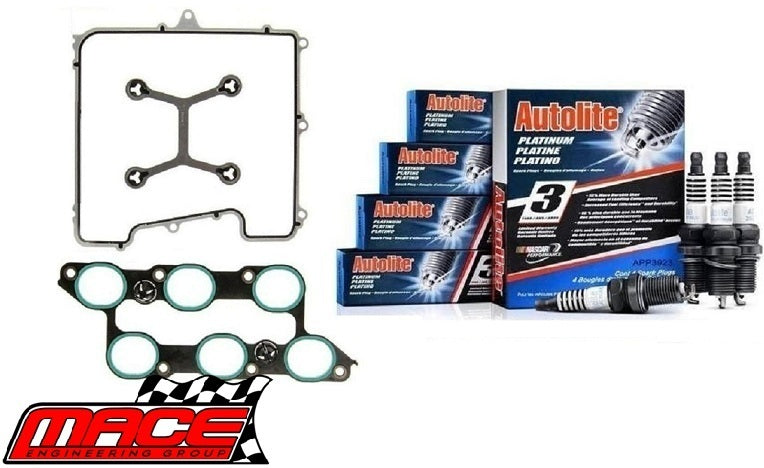 MACE MANIFOLD GASKET AND SPARK PLUG KIT TO SUIT HOLDEN SIDI LLT 3.6L V6