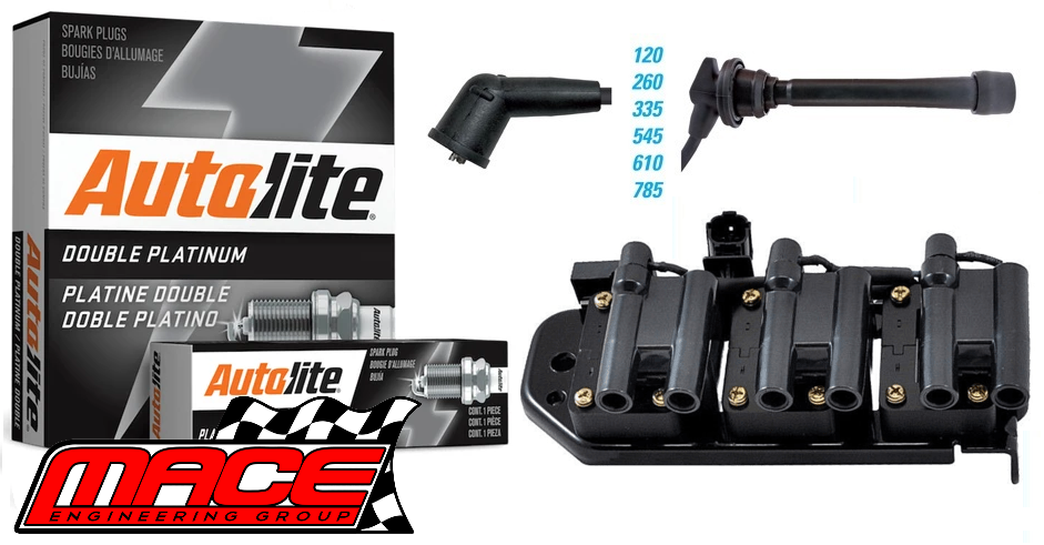 MACE IGNITION SERVICE KIT TO SUIT KIA SPORTAGE KM G6BA 2.7L V6