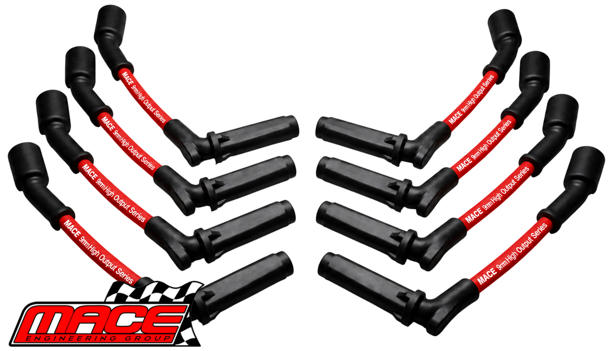 MACE 9MM HIGH OUTPUT SERIES IGNITION LEADS TO SUIT HOLDEN STATESMAN WL WM L76 L98 6.0L V8