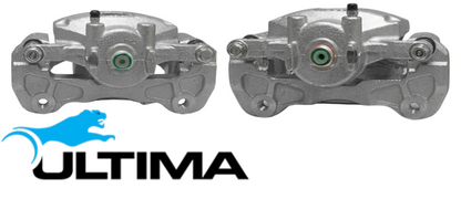 PAIR OF ULTIMA FRONT DISC BRAKE CALIPERS TO SUIT MITSUBISHI TRITON ML MN 4D56T TURBO DIESEL 2.5L I4