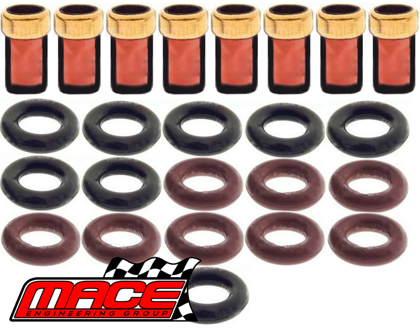 MACE FUEL INJECTOR REPAIR KIT TO SUIT FORD BARRA BOSS 220 230 335 345 5.0L 5.4L V8