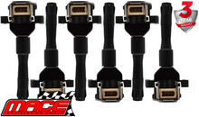 SET OF 6 MACE STANDARD REPLACEMENT IGNITION COILS TO SUIT BMW M50B20 M50B20TU M52B20 2.0L I6
