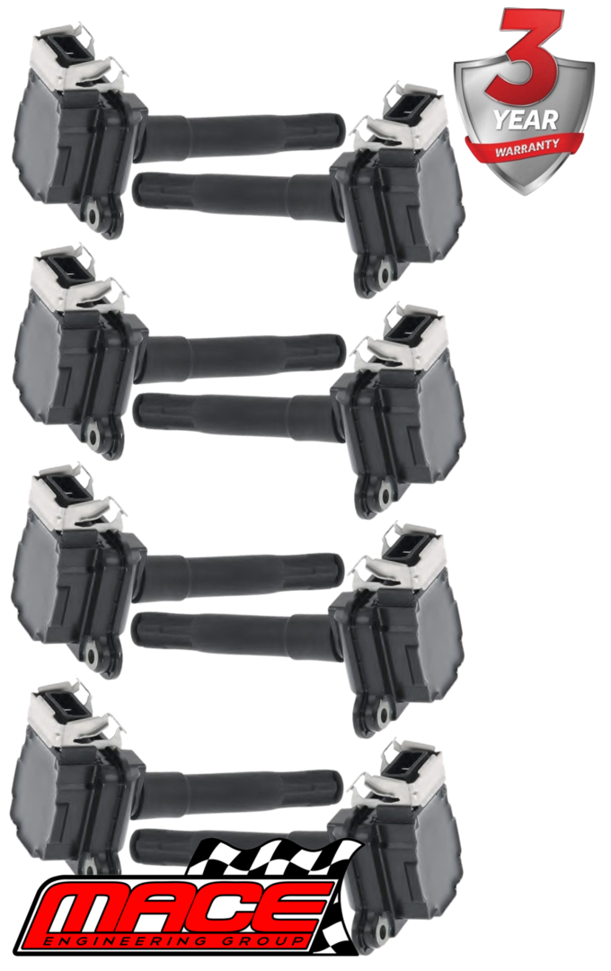 8 X STANDARD REPLACEMENT IGNITION COIL TO SUIT AUDI ABZ AEW 3.7L 4.2L V8