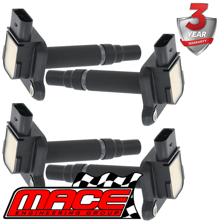 SET OF 4 MACE STANDARD REPLACEMENT IGNITION COILS TO SUIT VOLKSWAGEN SHARAN 7M AWC TURBO 1.8L I4