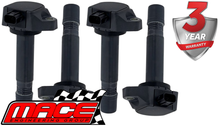 SET OF 4 MACE STANDARD REPLACEMENT IGNITION COILS TO SUIT HONDA CIVIC FD FK R18A1 R18A2 1.8L I4