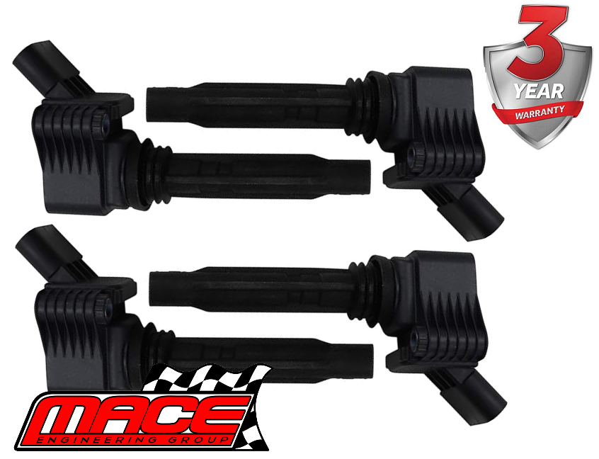 SET OF 4 MACE STANDARD REPLACEMENT IGNITION COILS TO SUIT VOLKSWAGEN POLO 6C CJZC CJZD TURBO 1.2L I4