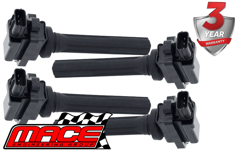 SET OF 4 MACE STANDARD REPLACEMENT IGNITION COILS TO SUIT SUZUKI VITARA SV420 J20A 2.0L I4