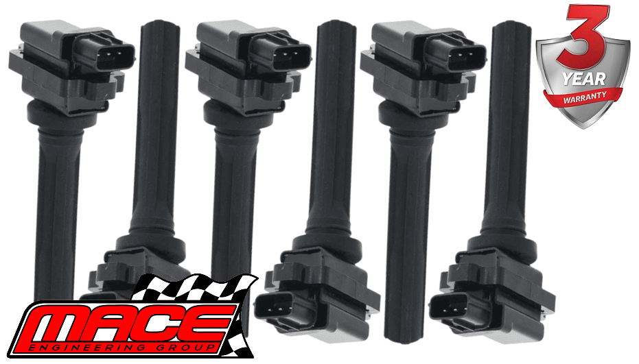 SET OF 6 MACE STANDARD REPLACEMENT IGNITION COILS TO SUIT SUZUKI XL-7 JA627 H27A 2.7L V6