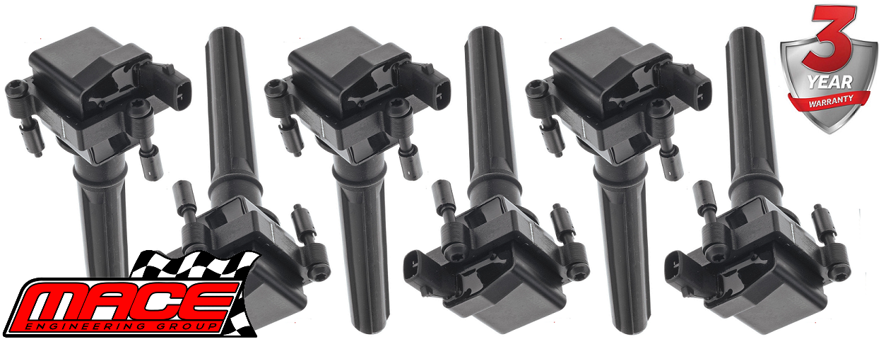 SET OF 6 MACE STANDARD REPLACEMENT IGNITION COILS TO SUIT CHRYSLER 300M LR EGG 3.5L V6