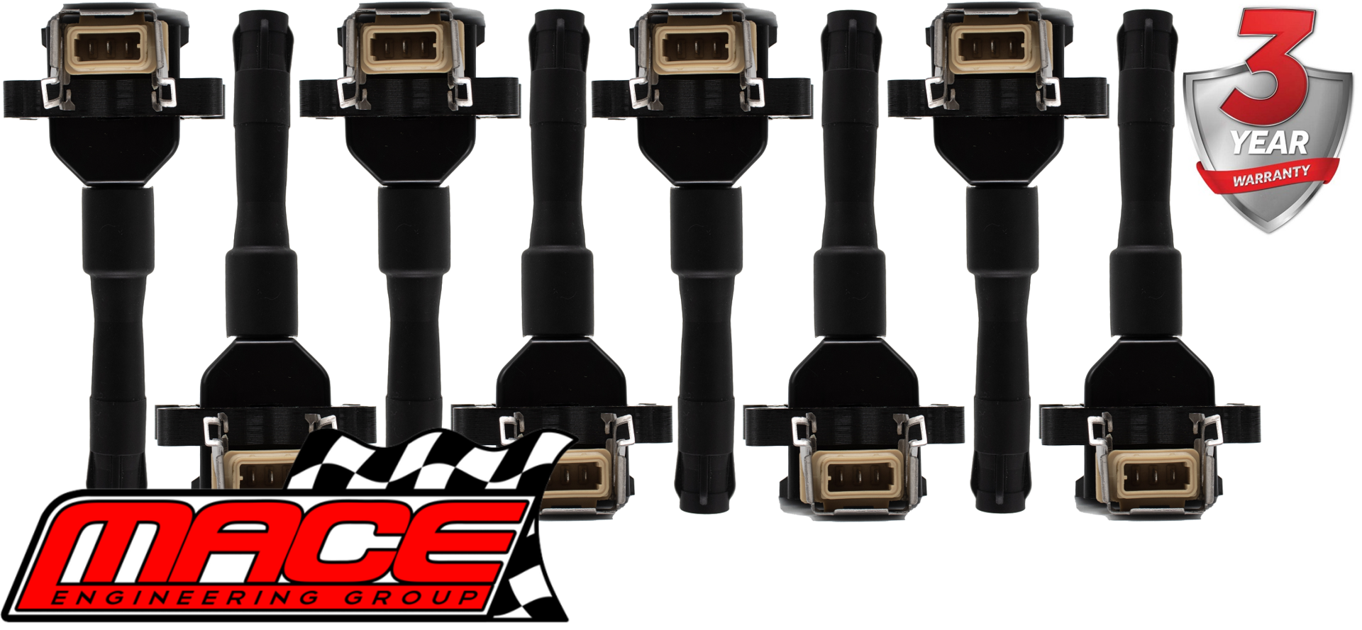 SET OF 8 MACE STANDARD REPLACEMENT IGNITION COILS TO SUIT BMW 7 SERIES 740IL M60B40 4.0L V8