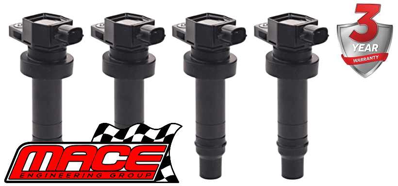 SET OF 4 MACE STANDARD REPLACEMENT IGNITION COILS TO SUIT HYUNDAI I30CW FD G4FC 1.6L I4